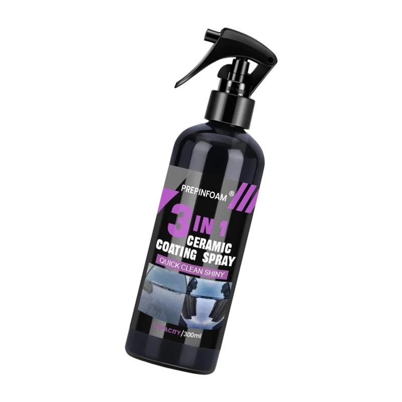 D5BE Car Ceramic Coating for Routine Exterior Detailing, Easy-Apply Gloss Care for Paint, Glass and Lamp Covers for Car Owners