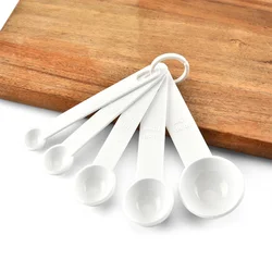 5PCS/Set PP Measuring Spoons Plastic Flour Oil Spices DIY Baking Cooking Tool with Scale Kitchen Gadgets