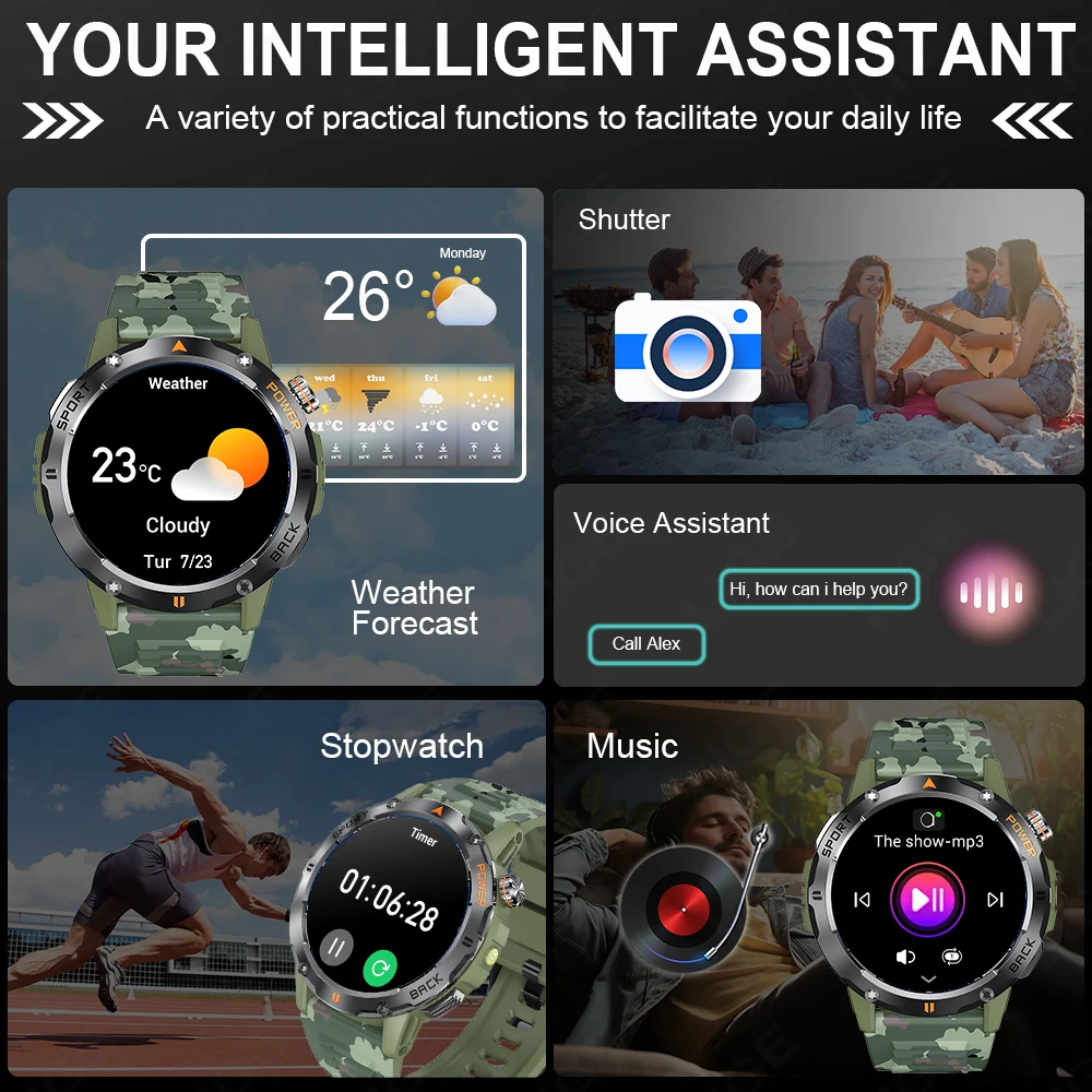 LIGE Smartwatch Sportowy Outdo – Outdoor Lighting Ip Rating recenzja i cena