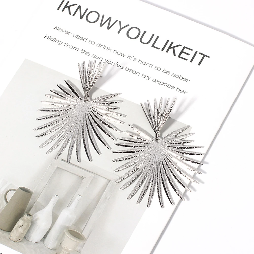 

Beautiful Exaggerative Earrings Simple Fashion Women Heart Shaped Hoop Safe Durable Acrylic Metal Comfort Match Clothes Ideal