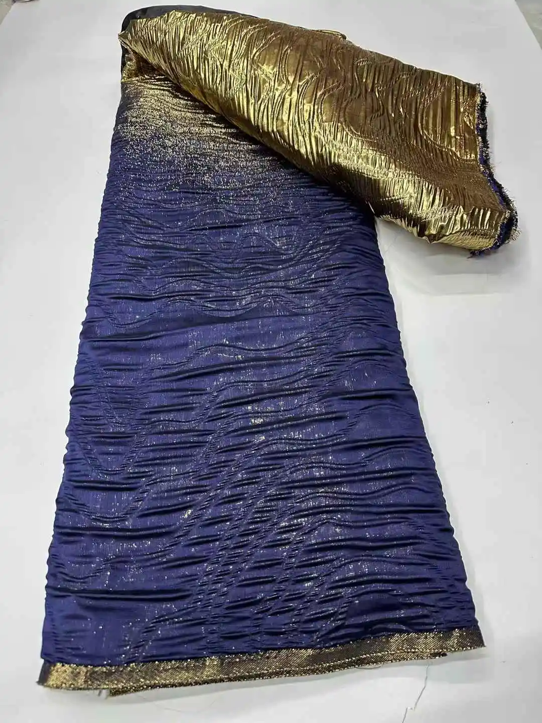 High Quality African Nigerian Jacquard Lace Fabric Organza Jacqurad Party Dress Brocade Jacquard French Lace For Wedding Party