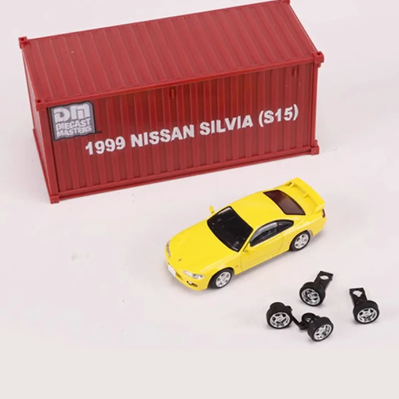 Diecast 1:64 Scale Nissan Silvia S15 Sports Car Simulation Alloy Toy Car Model Static Decoration Classic Collection