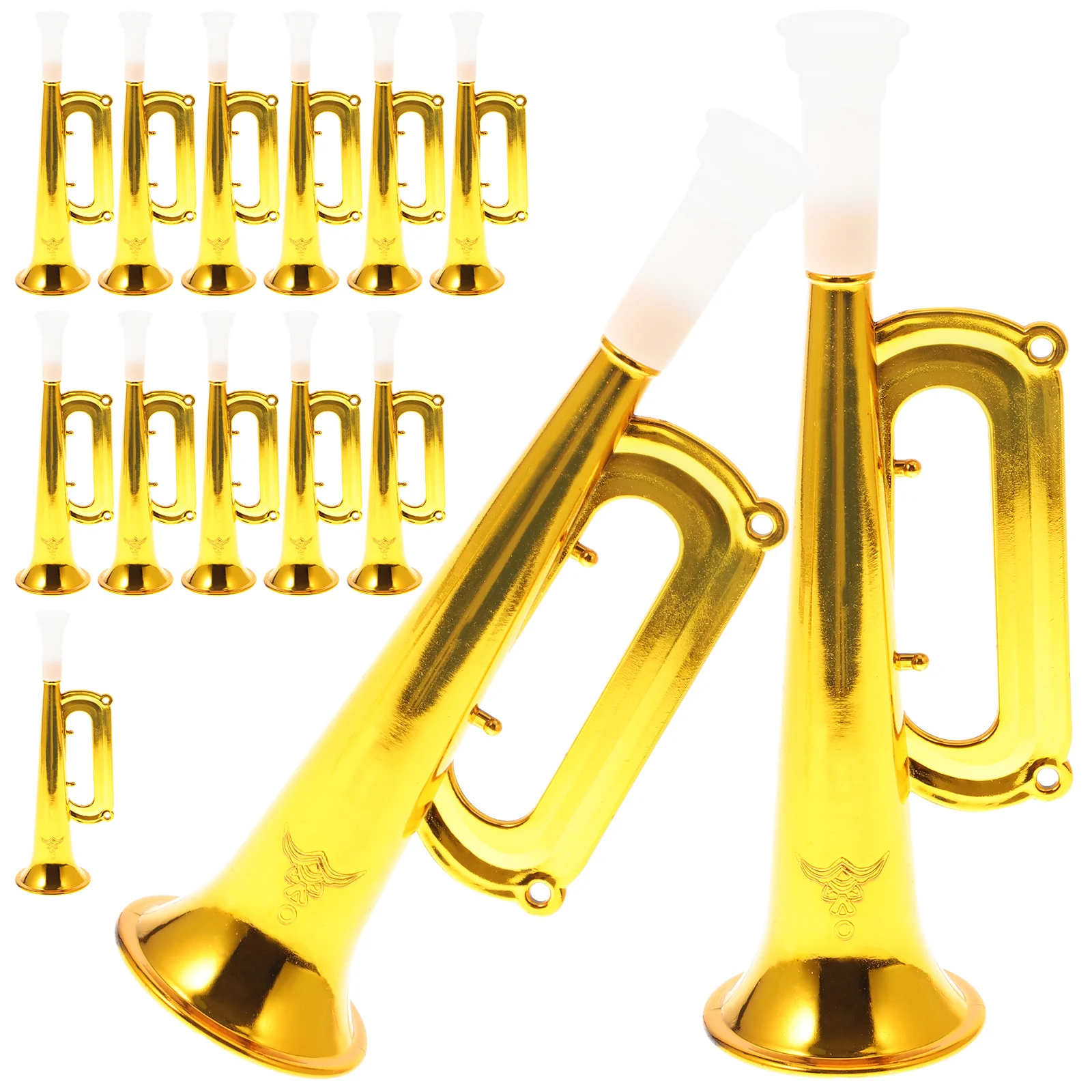 

14pcs Plastic Trumpet Musical Cheering Props Party Favors Educational Supplies plastic horn trumpet cheering prop trumpet