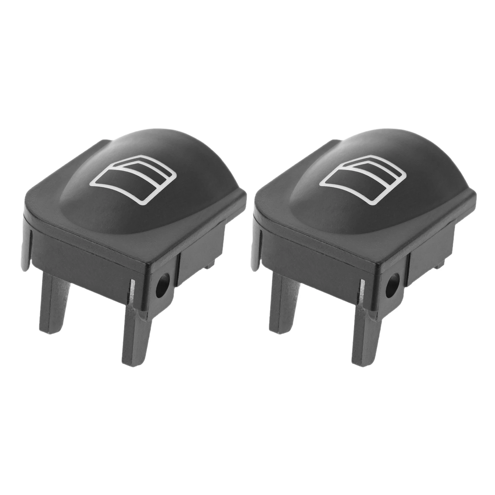 2Pcs A2038210679 A2038200110 Car Window Switch Repair Button Covers Caps for Mercedes Benz W203 C320 C230 C240 C280 C350 C55 AMG