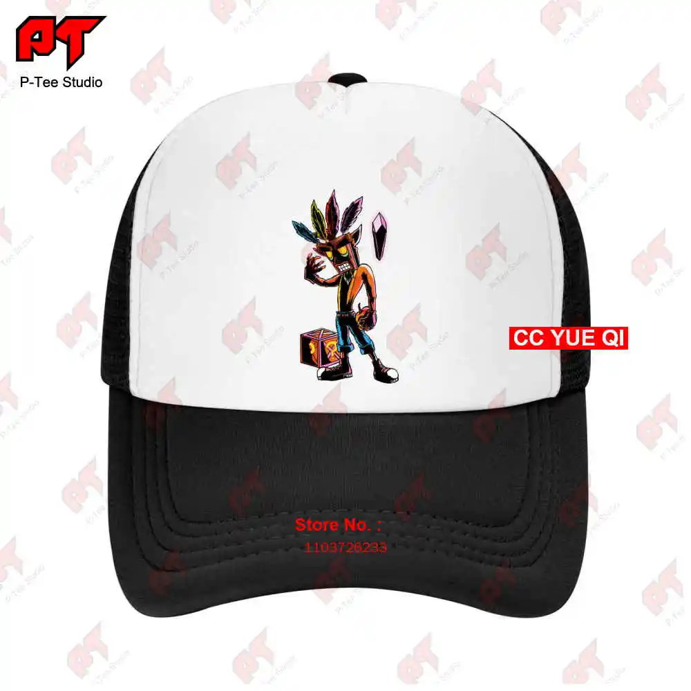 Crash Bandicoot Aku Aku Mask Baseball Caps Truck Cap UL8Q