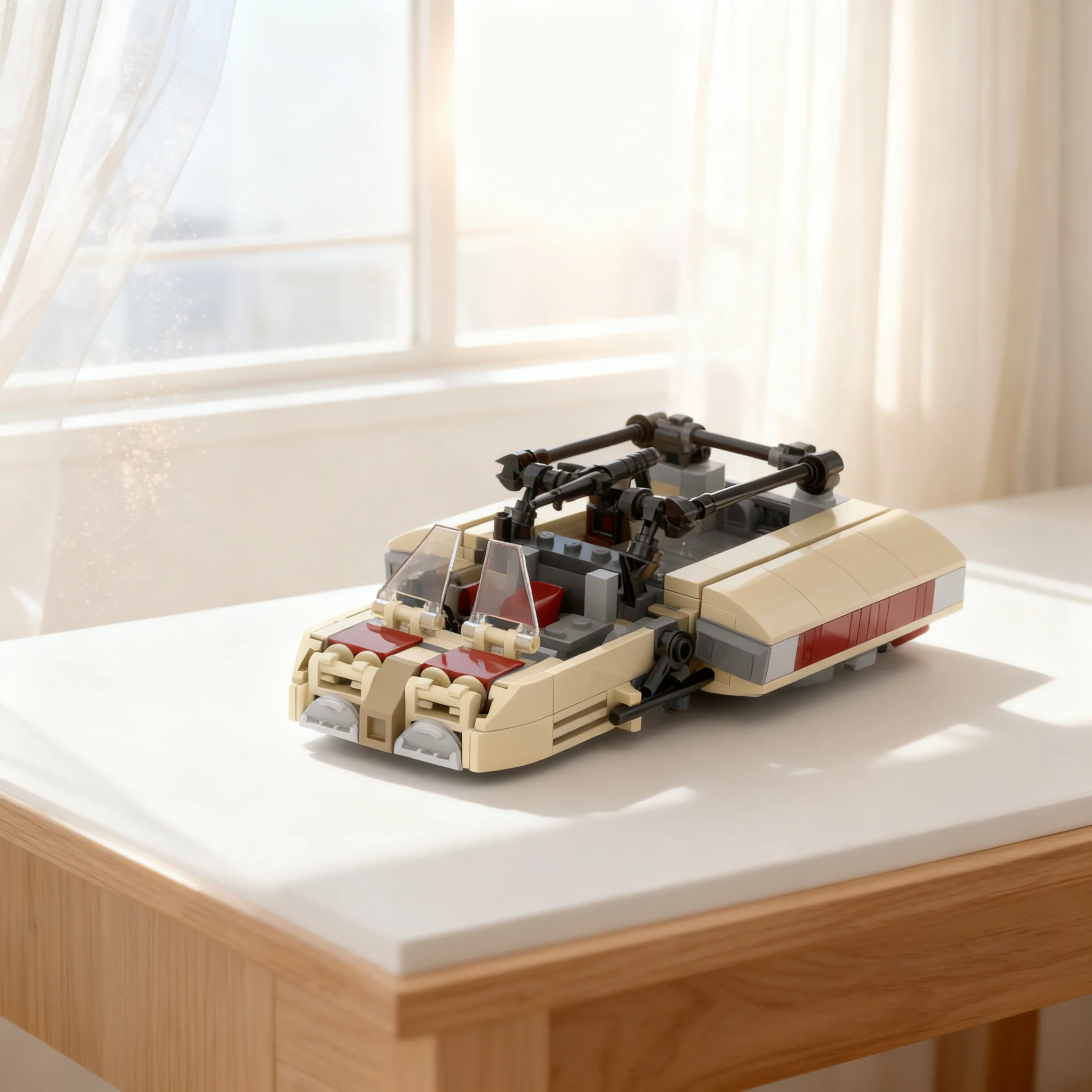 235pcs MOC LT 90 Armed Utility Speeder Model Building Blocks Architecture Toys Birthday Gifts Assemble DIY Idea Presentation Art