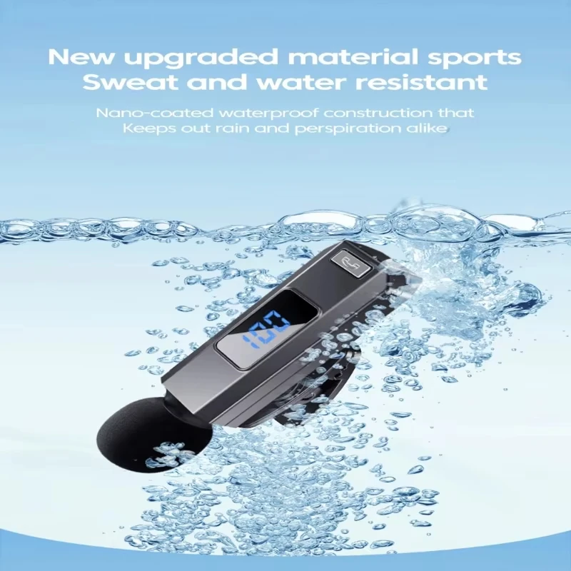 Bluetooth 5.5 Lavalier Headphones Bluetooth Wireless Earbuds With Mic HD Calling Noise Canceling Earphones Sports hifi Headset