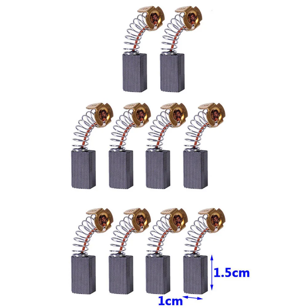 10pcs Carbon Brushes For CB104 CB106 CB116 Planer 6X10X15mm Angle Grinders Carbon Brushes Electric Motors And Power Tools Parts