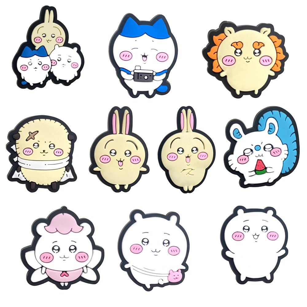 Neue 10er-Packung Kreative Niedliche Japanische Cartoon-Serie PVC-Schuhzubehör Passend für Armbänder Lochschuh-Dekorationen DIY Abnehmbare Modische Geschenke – Detail 4