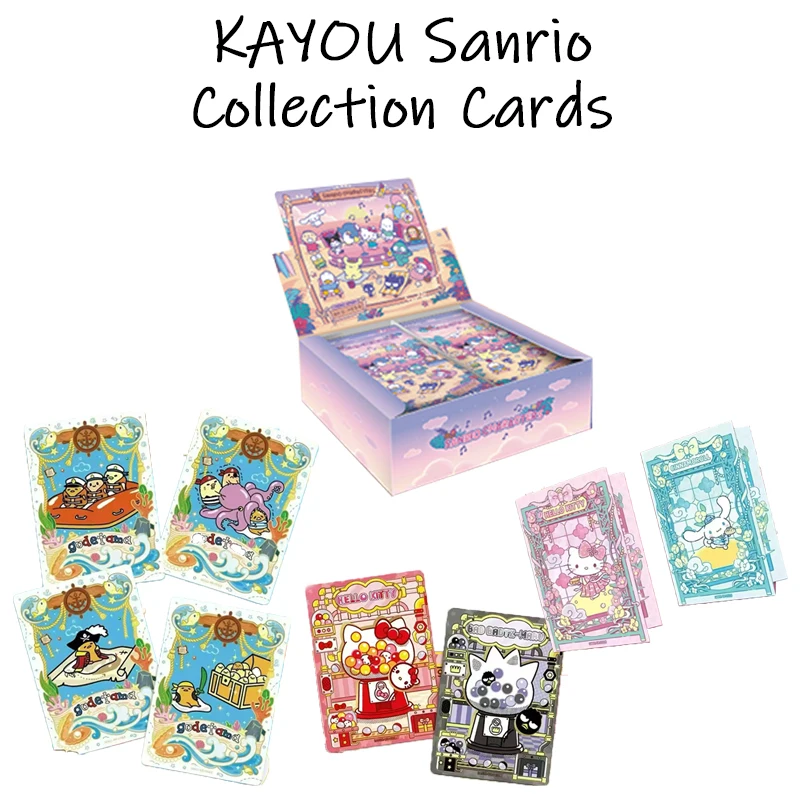 KAYOU Collection Cards Sanrio - Quying Pack Series Holo Rare Collectible Trading Cards Family Game Xmas Gift Children