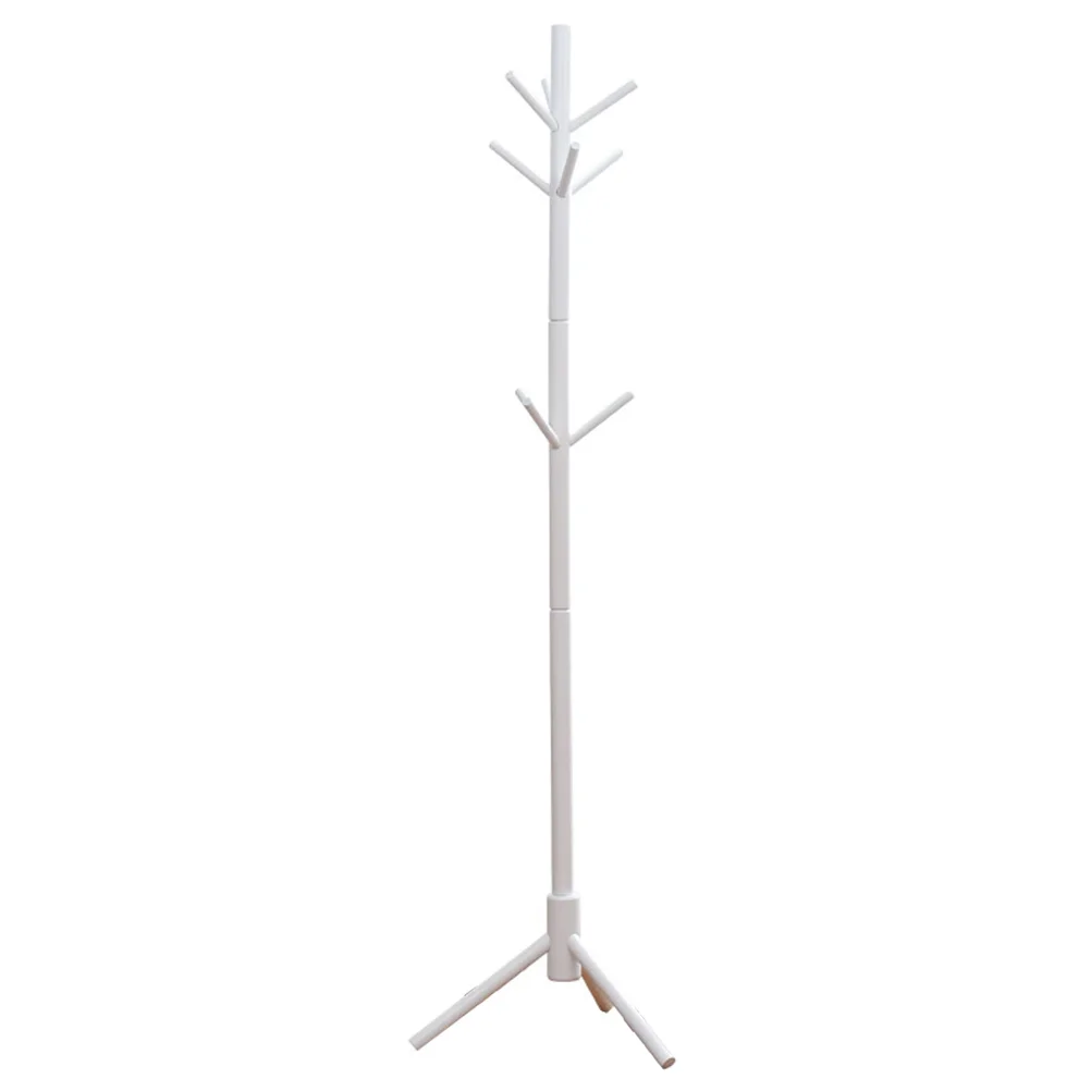 

1pc Wooden Coat Hat Stand Tree Holder Hanger Rack Tree Branch Coat Hanger Natural Clothes Organizing Rack(White)