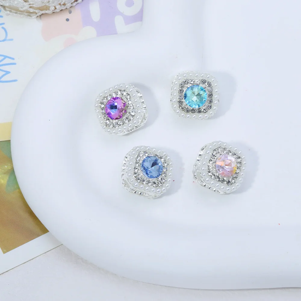 Cordial Design 30 pezzi 17*17MM perline fai da te/effetto strass/fatto a mano/forma quadrata/lega/accessori e componenti di gioielli # 18626