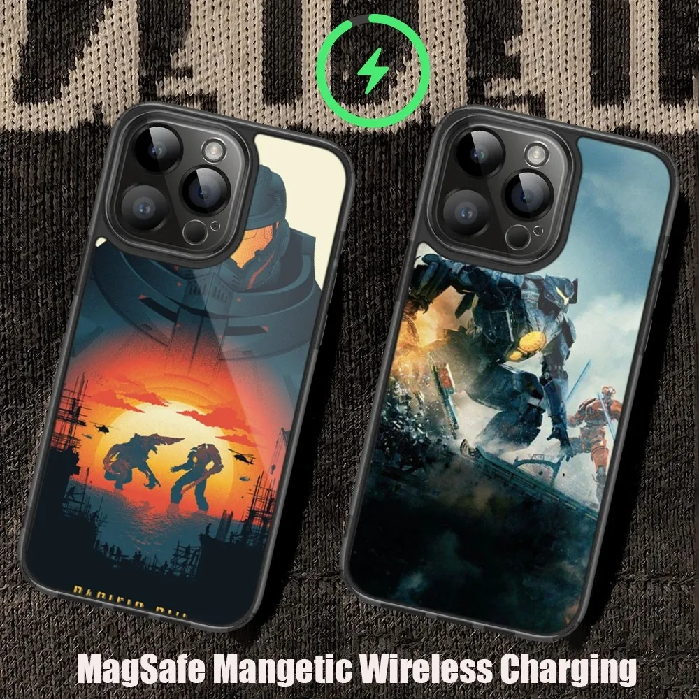 P-Pacific R-Rim Movie Phone Case For iPhone 11 12 13 14 15 Pro Max Plus Mini Magsafe Magnetic Wireless Charging Shell