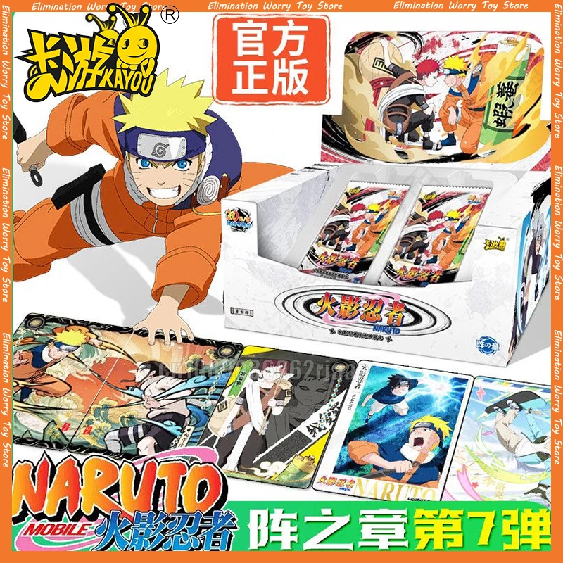 

KAYOU оригинальные карты Наруто T4w7 Глава массива Коробка Added SE Ninja World Аниме Коллекционные карты Игрушка для детей Подарок