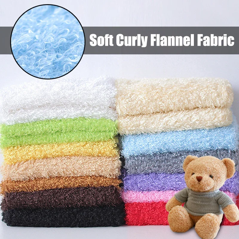 

1 Yard Curly Teddy Faux Fur Fabric Soft Warm Furry Fluffy Plush Fabric For Clothing Lining Coat Doll Bag Hat Diy Pet Toy Clothes