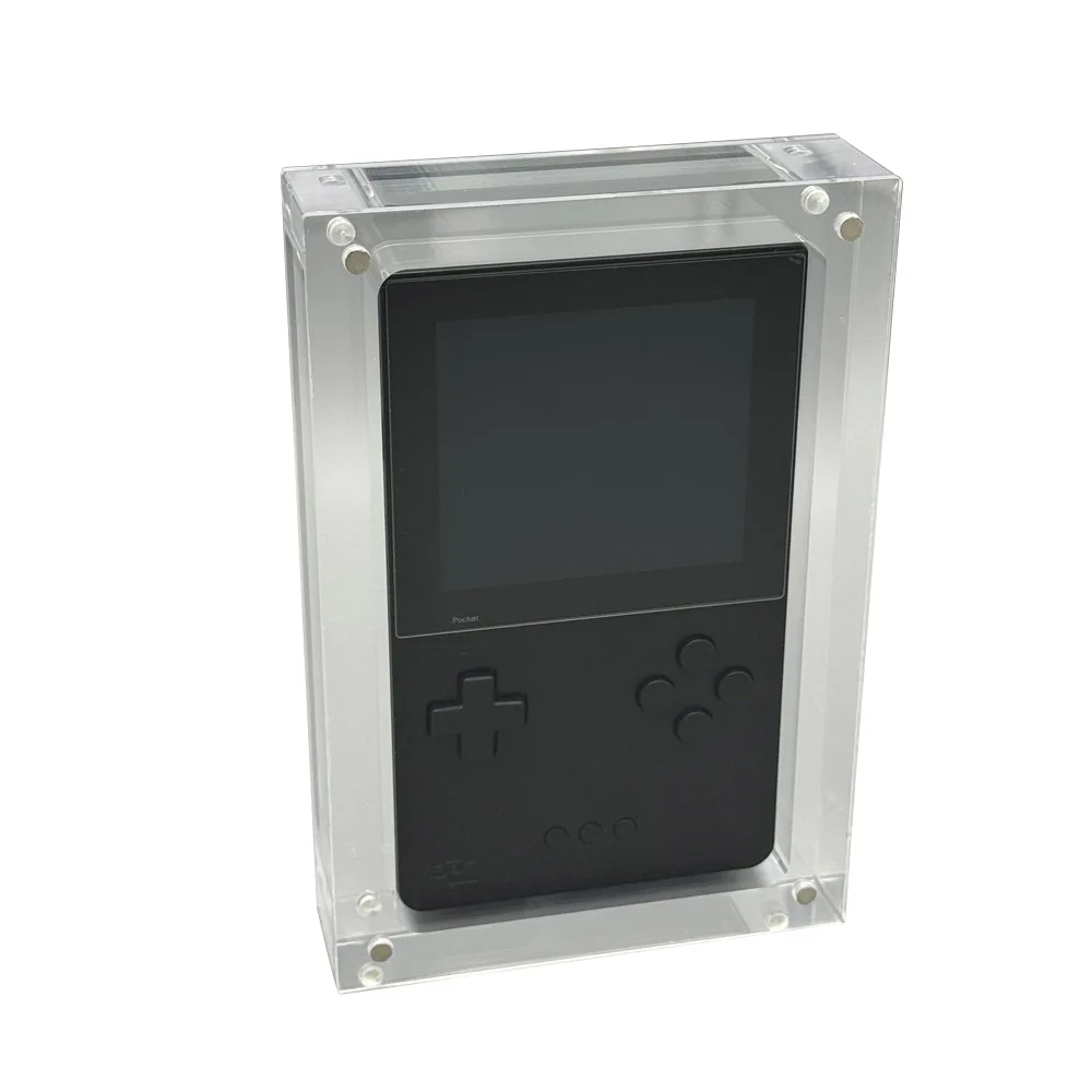 아크릴 디스플레이 케이스, 투명 아크릴 보관 쉘, 마그네틱 커버 액세서리, 콘솔 클리어 박스, 아날로그 포켓 AP