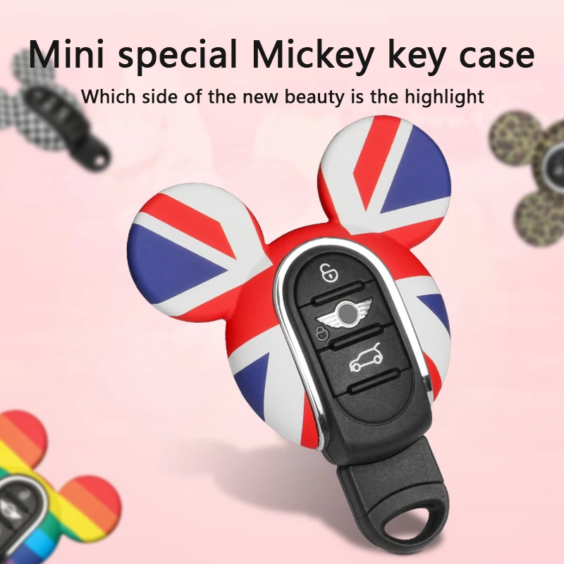 

For MINI Cooper Car Key Shell Modified Key Case Car Key Bag Key Chain Female Cute Male Girl Women