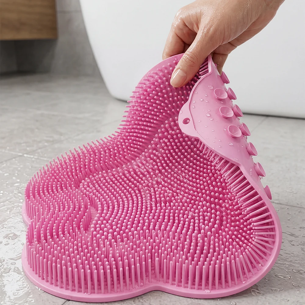 Home Garden , Home Products, Bathroom Products, Bath Toilet , Shower Foot Back Cleaner, Massage Mat, Bath Mat