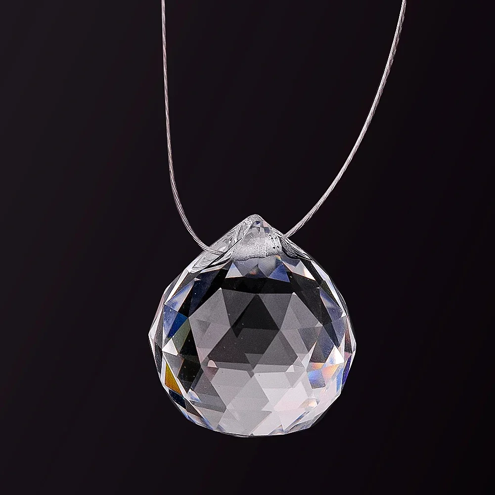 1PC20mm Crystal Ball Pendant Beads Suncatcher Jewelry Curtain Making Parts Chandelier Parts DIY Home Wedding Decor Accessories