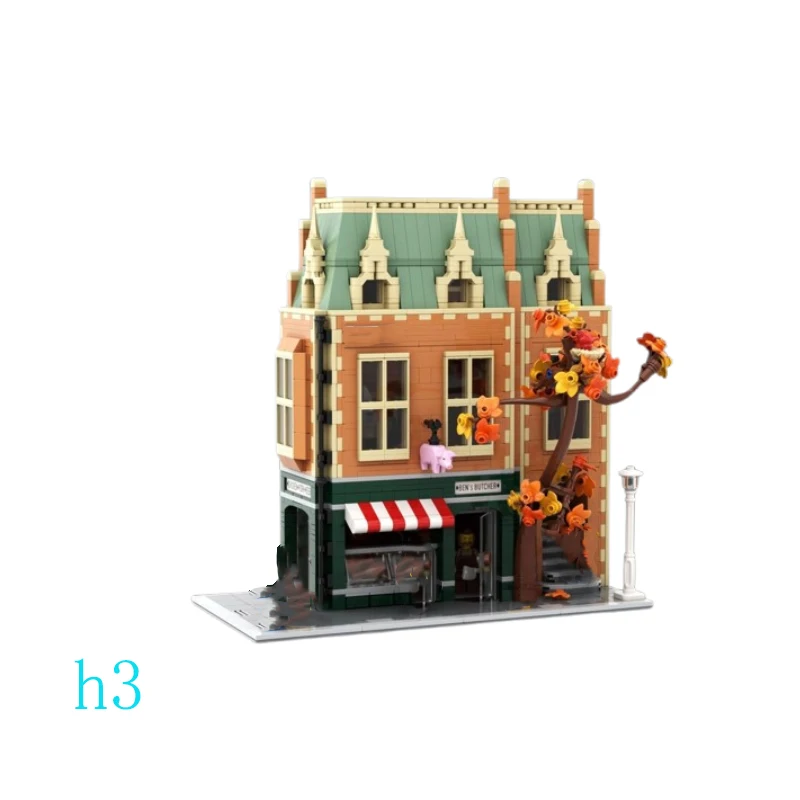 

Spot MOC-197319 1898pcs Castle small particle assembly building blocks educational toy model gift set ornaments