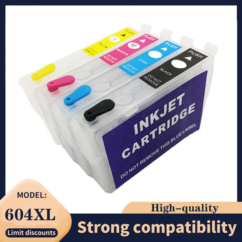 T604 604XL пустой пополняемый картридж с чернилами, без чипа для Epson XP-2200 XP-2205 XP-3200 XP-3205 XP-4200 XP-4205 WF-2910DWF