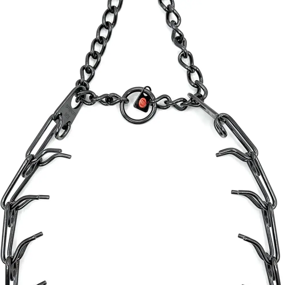 Quick Release Dog Training Collar with Swivel, Chrome-Plated Steel, 3.2mm Prongs for Large Dogs, 20-26 Neck