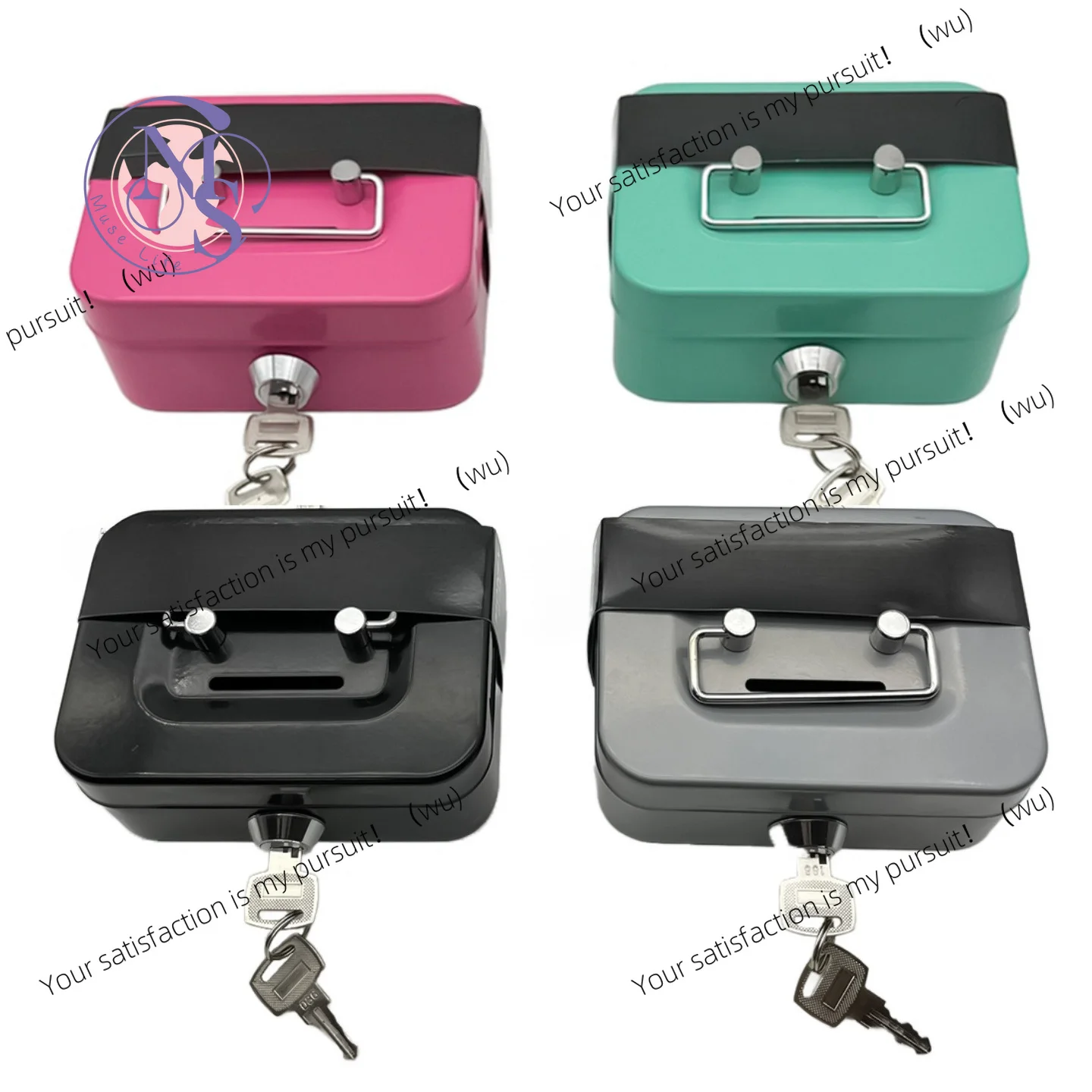 Piggy Bank, New Creative Portable Piggy Bank Storage Box Small Large Key Storage Change Box
