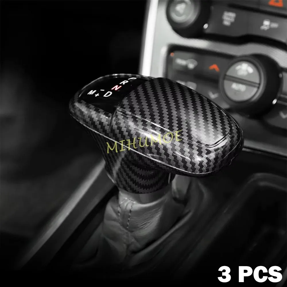 

Для Dodge Charger Challenger 2015-2023/Durango 2014-2025 ручка переключения передач из углеродного волокна, крышка, накладки
