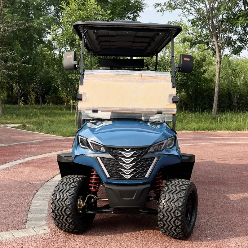 New Popular High Performance Manufacturing 4+2 6 Seat Lift Golf Cart Electric Golf Cart Windshield Folding Club Car