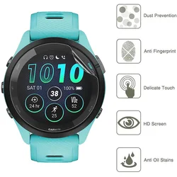 3-teiliger TPU-Hydro gel film für Garmin Fore runner 265s Displays chutz folie HD Clear Anti-Scratch (keine Uhr)