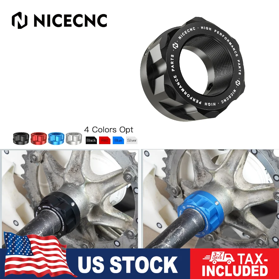NICECNC ATV Locking Axle Nut For Yamaha Banshee 350 YFZ350 1987-2006 Blaster 200 YFS200 1988-2006 SE Special Edition Accessories