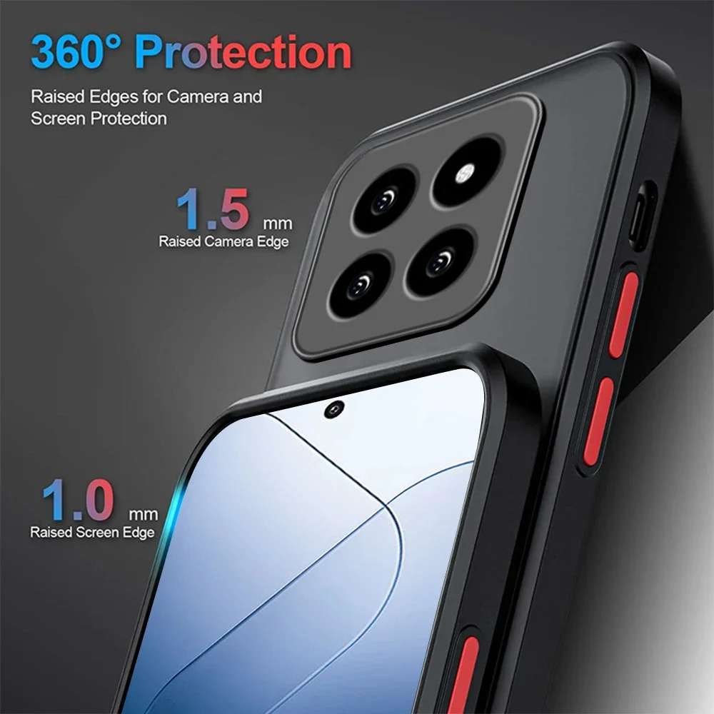 Harte PC + Anti-Drop-TPU-Liquid-Armor-Hülle für Xiaomi 14 14T 13 13T 12 12T 11 11T 10T Pro 13 12 11 Lite NE Clear Cover – Detail 4