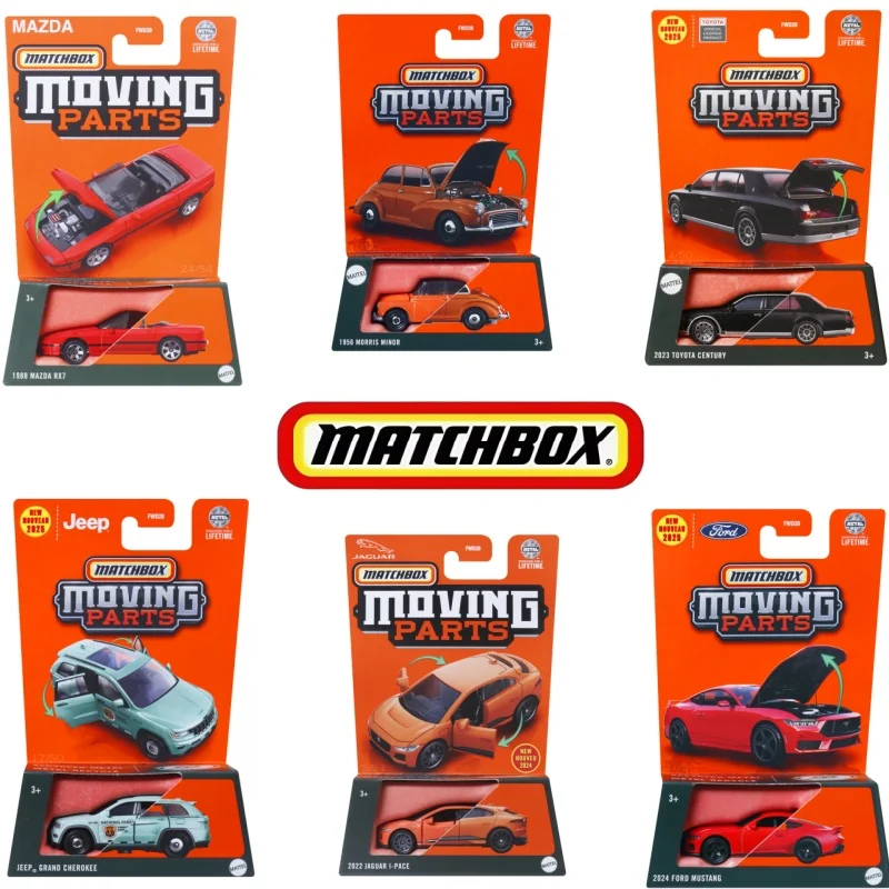 

Новый набор автомобилей Mattel Moving Parts Series 2025 года Mix 4/5/6 (футляр E/F/G) Масштабные модели 1:64 Чехол для транспортных средств, в наличии