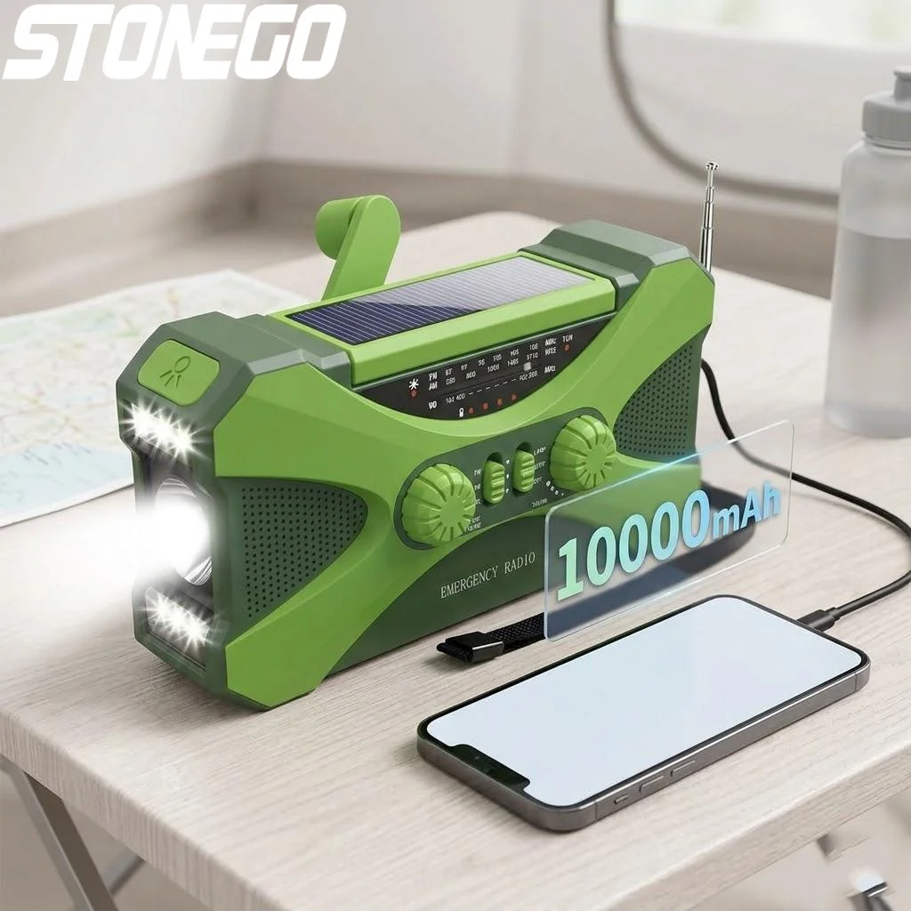 lampe-torche-led-rechargeable-portable-10000mah-radio-solaire-double-haut-parleur-lumiere-d'urgence-alarme-sos