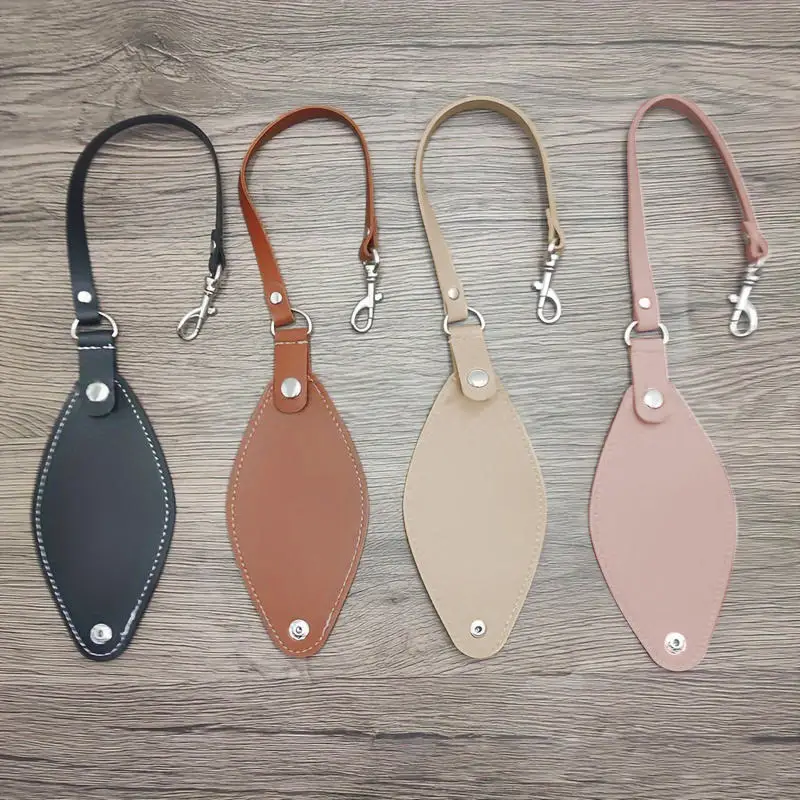 Portable Leather Keychain Hat Clip Travel Towel Storage Clip Outdoor Hat Gloves Scarf Bag Keychain Clip