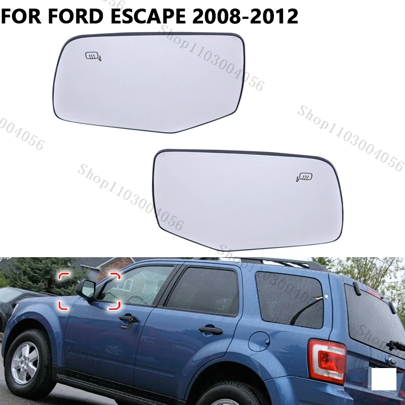 

For Ford Escape 2008 2009 2010 2011 2012 8L8Z17K707G AL8Z17K707E USA Version Rearview Mirror Lens Side Mirror Glass With Heated