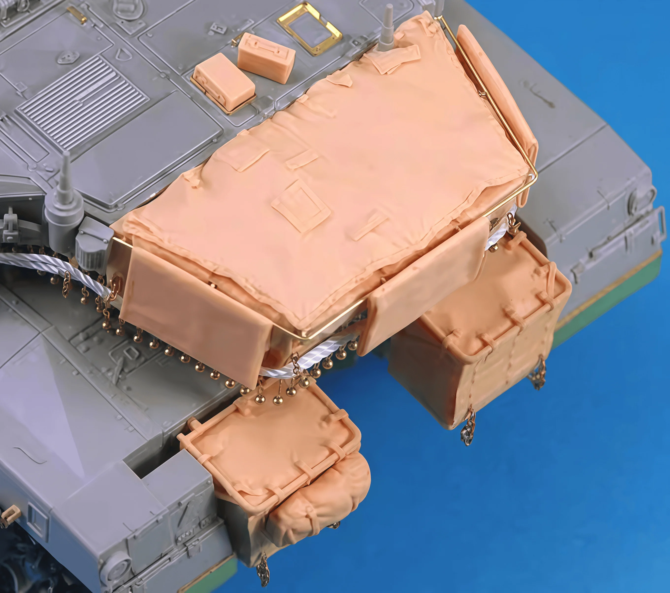 1/35 Casting Resin Model Assembly Kit, GK， Modified Part of Meikava 3 Turret Storage Compartment, Unpainted