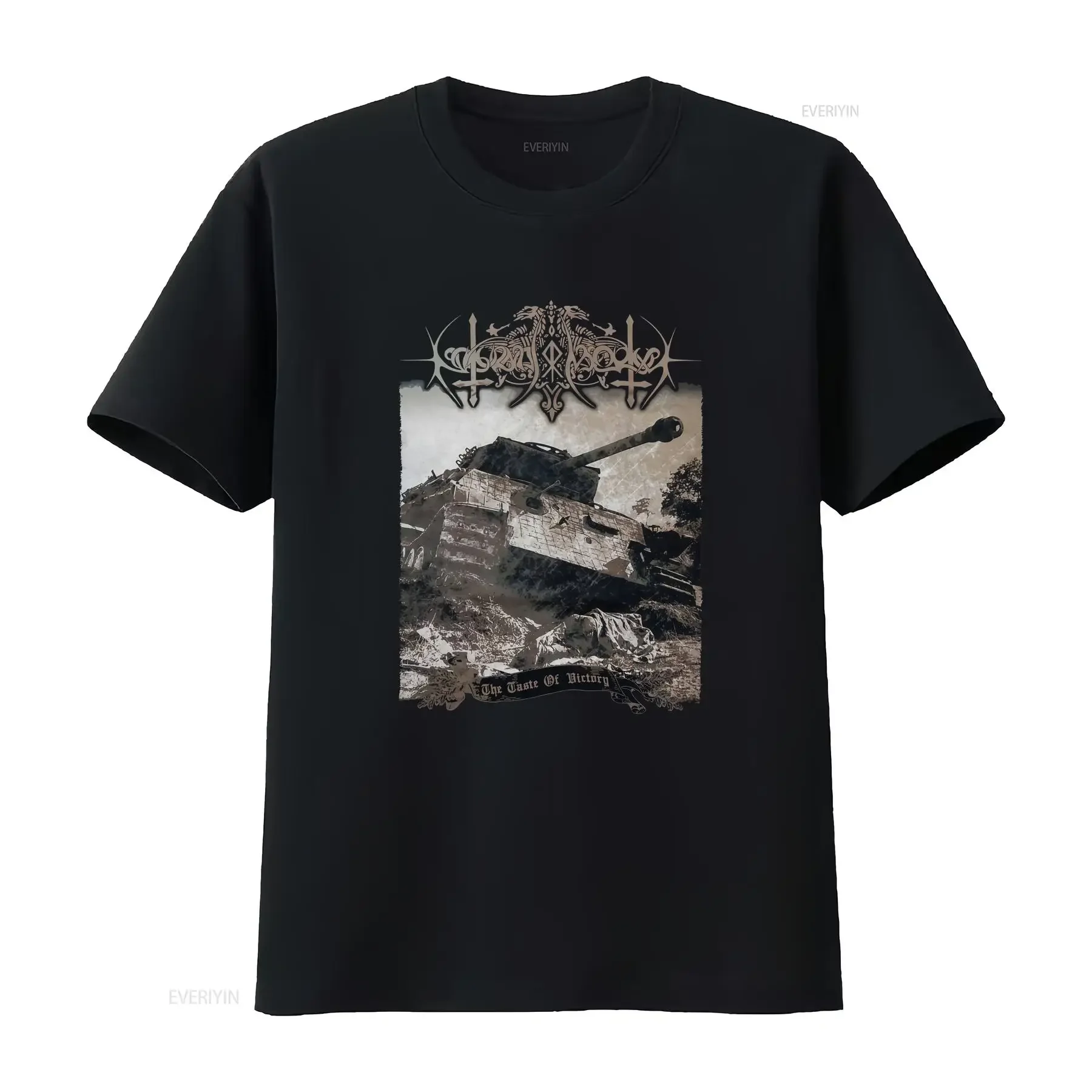 NOKTURNAL MORTUM The Taste Of Victory T Shirt Officially Licensed vintage Washed Casual Versatile fashion Top For Everyday Wear