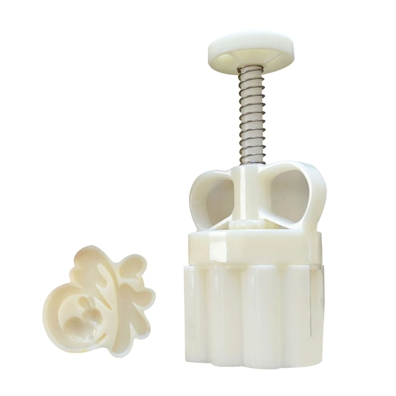 

Fu Character Rabbit Moon Cake Mold MidAutumn Festival Mooncake Makers Cookie Stamps Hand Pressure Mooncake Baking Tool X3UC