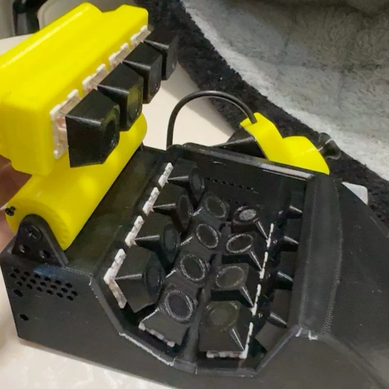 U-shaped Palm Gaming Keyboard Custom Wired Wireless 2.4G 3D Printing Shell Ergonomics Custom Keys for Gaming Design