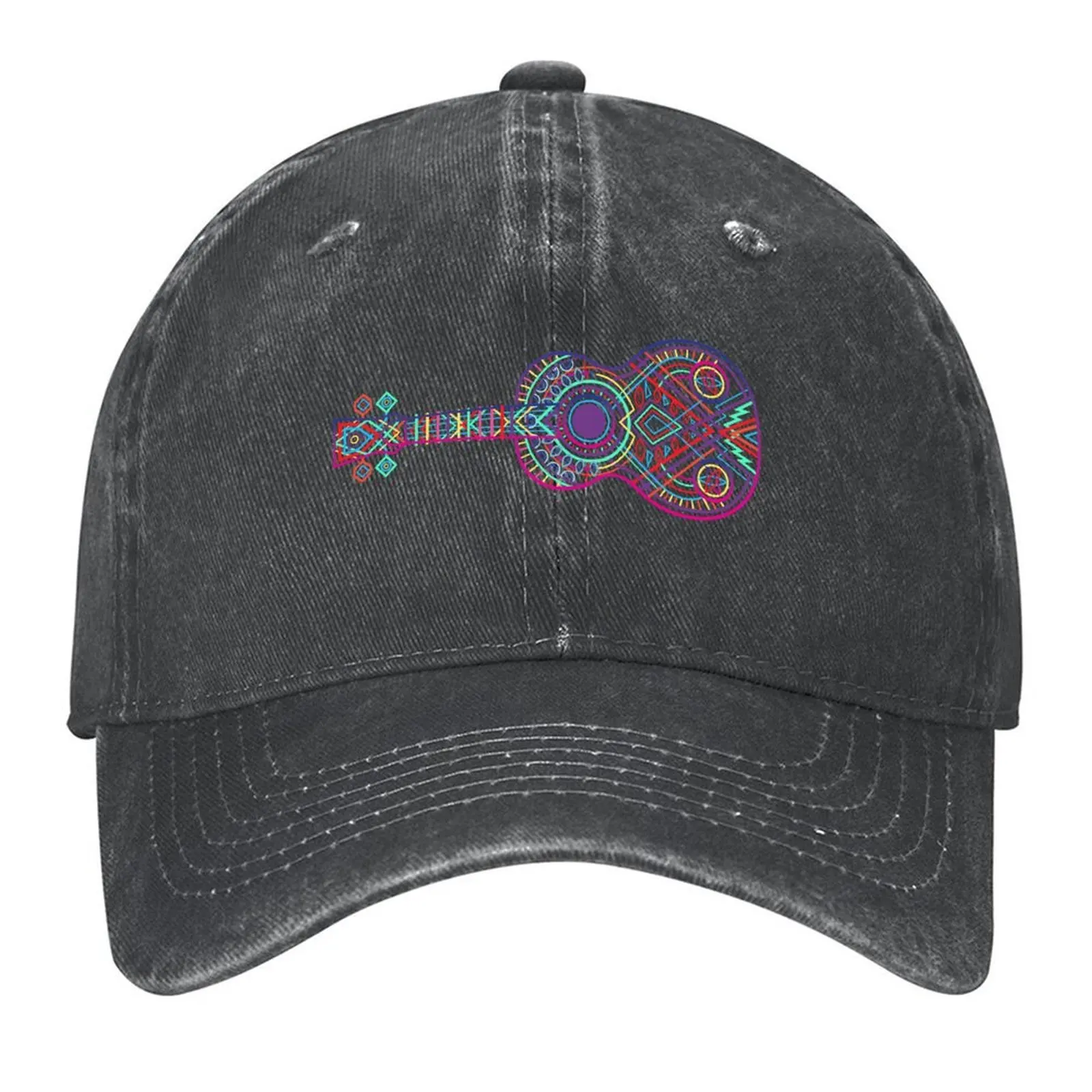 

Copy of HORIZ NO TEXT 2023 String Theory 3: Multi Red (recommended: print on white) - 100 Days of Ukulele Baseball Cap
