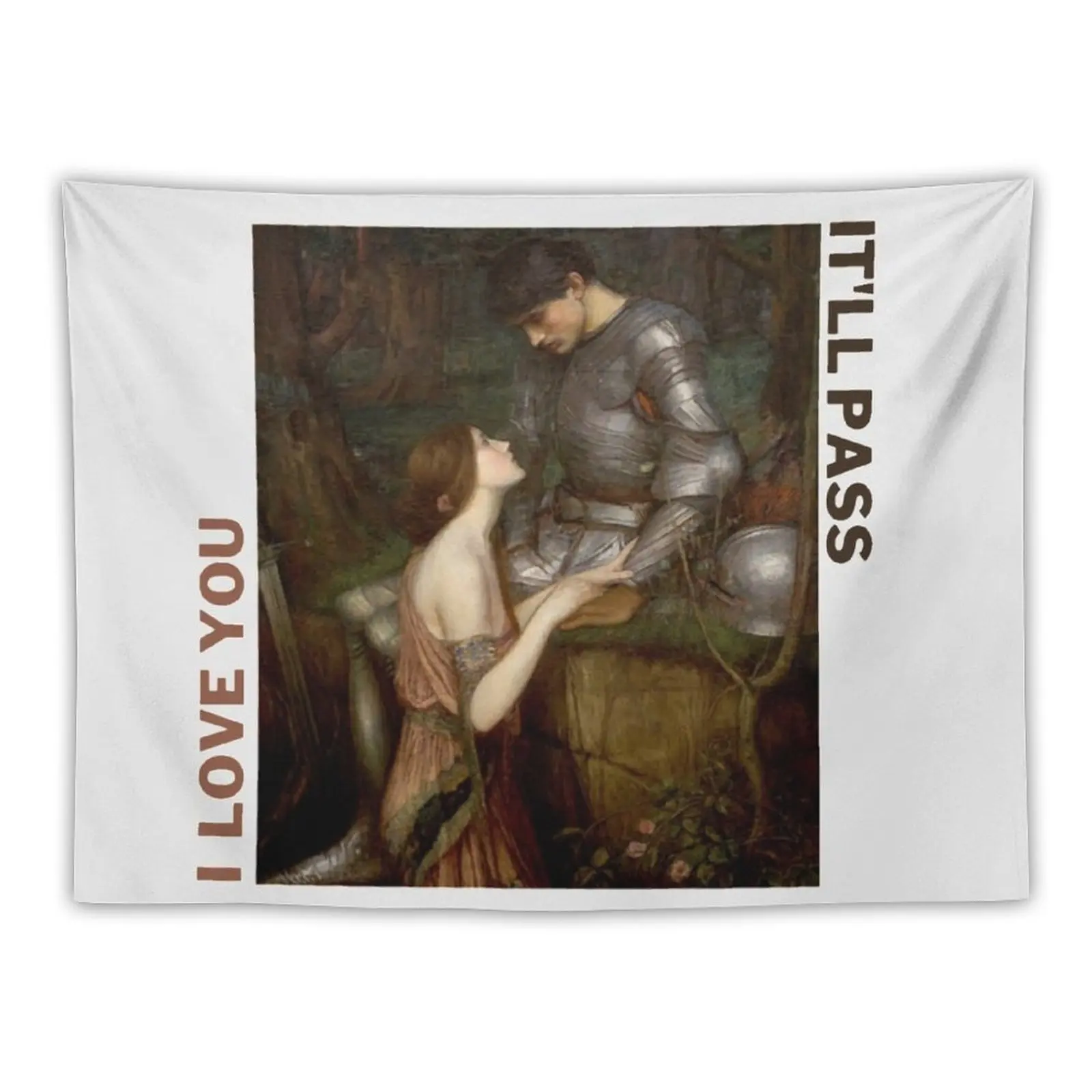 

New Lamia Waterhouse (I love you / It'll pass) Tapestry Wall Hangings Decoration Room Decoration Aesthetic