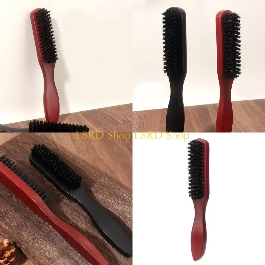 L8RD Beard Brush Mustache Brush Nylons Hair Beard Brush Shaving Tool Easy to Use