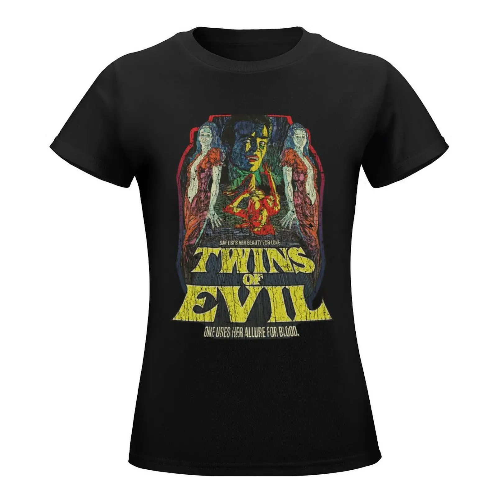 Twins of Evil 1971 T-Shirt graphics funnys funny fashion woman blouse 2024