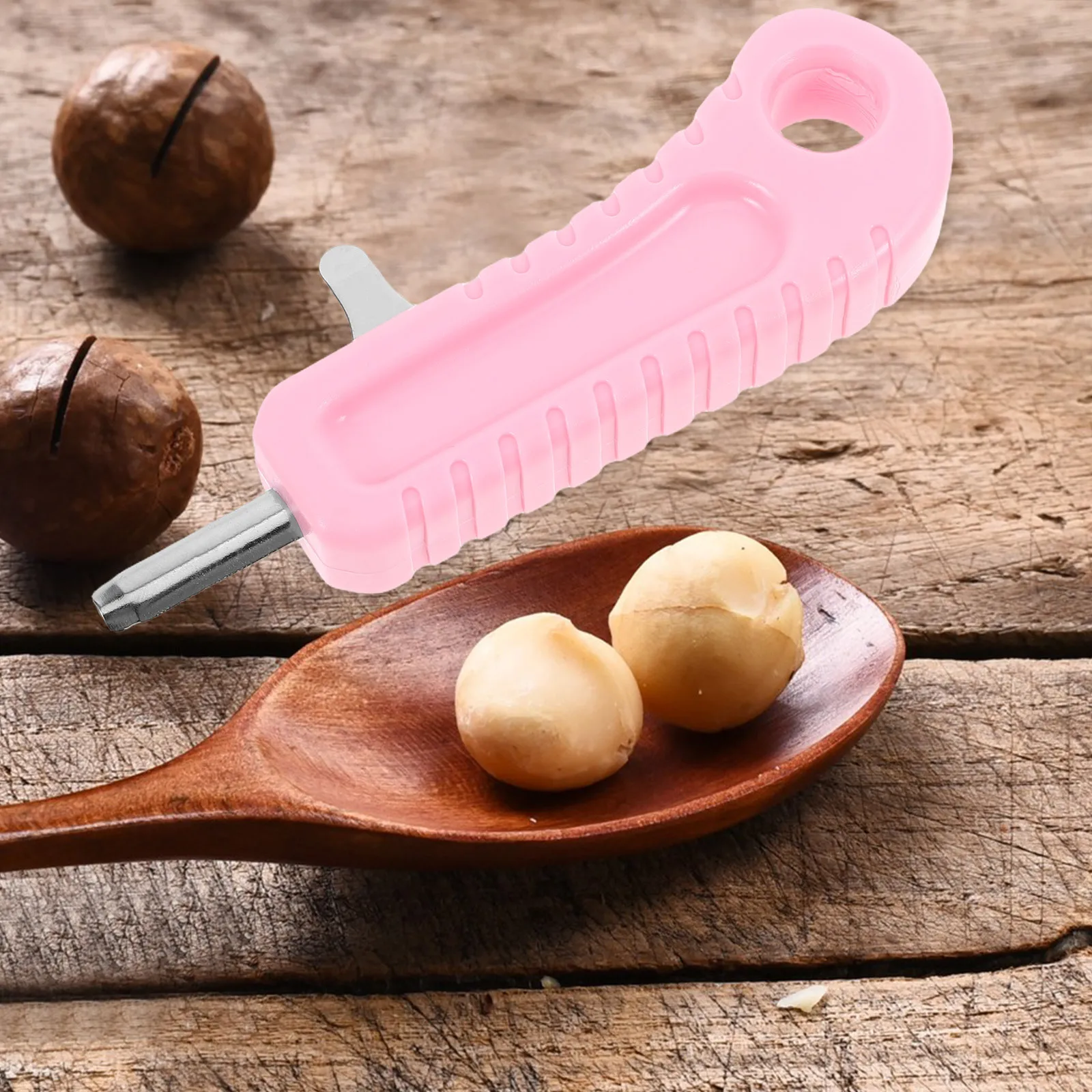 

Manual Nut Opener Tool Ergonomic Macadamia Walnut Cracking Tool for Home Outdoor Picnic Nutcracker Chestnut Sheller