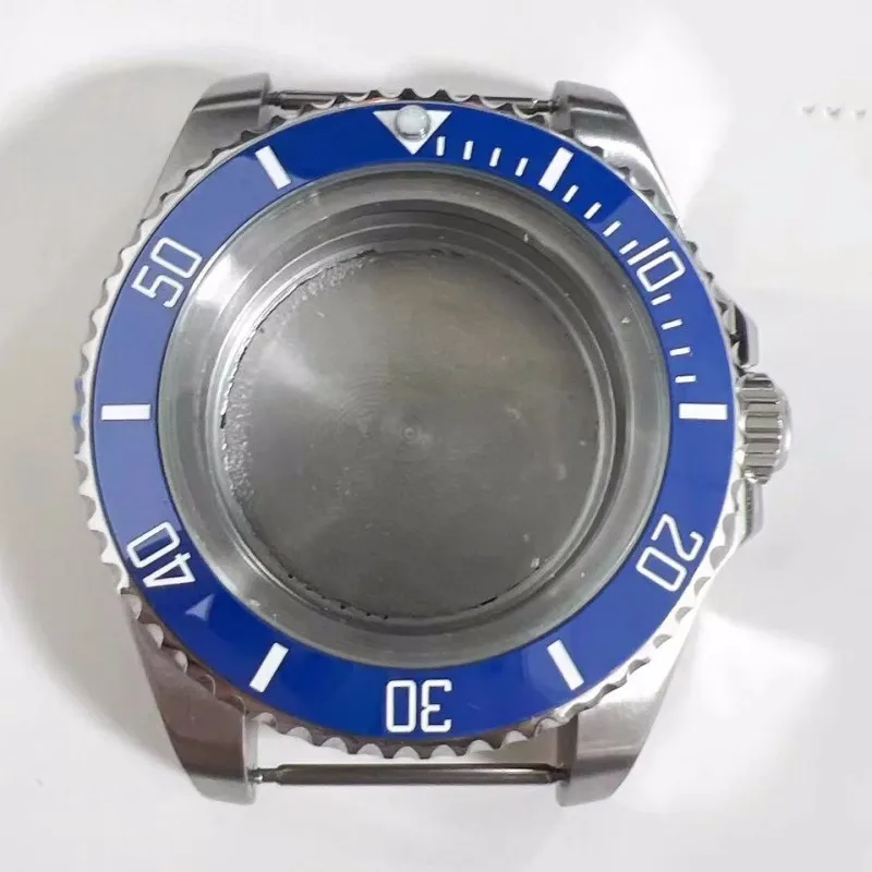 316LStainless Steel Mineral Glass 43MM Watch Case  For NH35 NH36 4R Movement Movement Watch Accessories