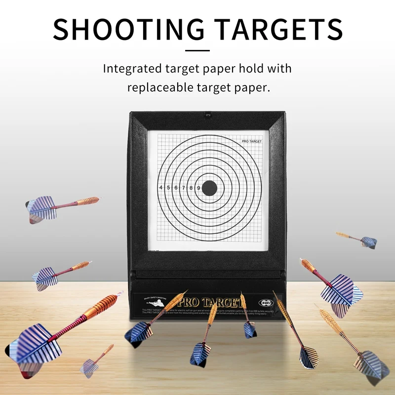 NEW-Outdoor Portable Targets For Reusable Bb & Pellet With Trap Net Catcher