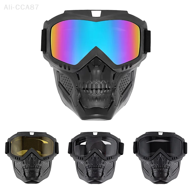 CS War Game 1Pcs Máscara tática, óculos de moto, Dirt Bike à prova de vento Caça Paintball Explosão segura