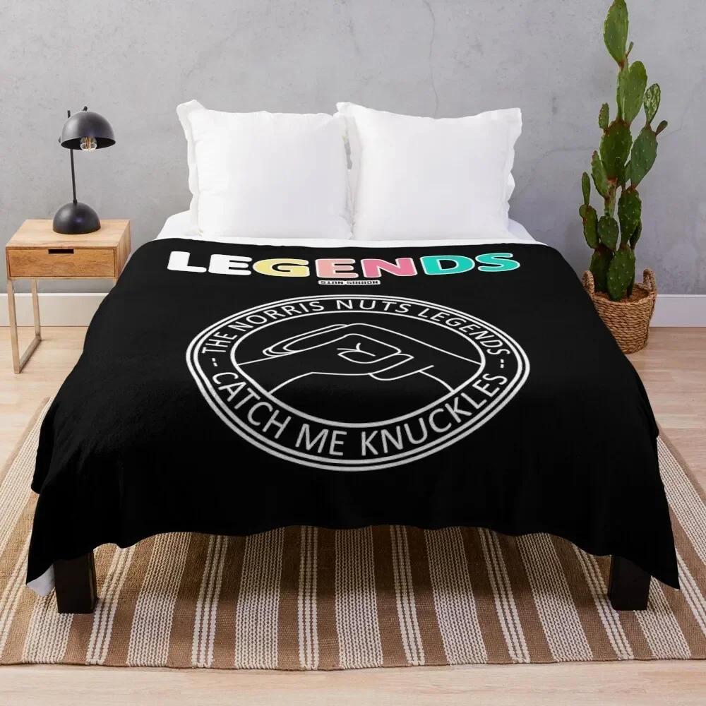 Norris Nuts Legends - Catch Me Knuckles Throw Blanket Furry for winter Polar Blankets