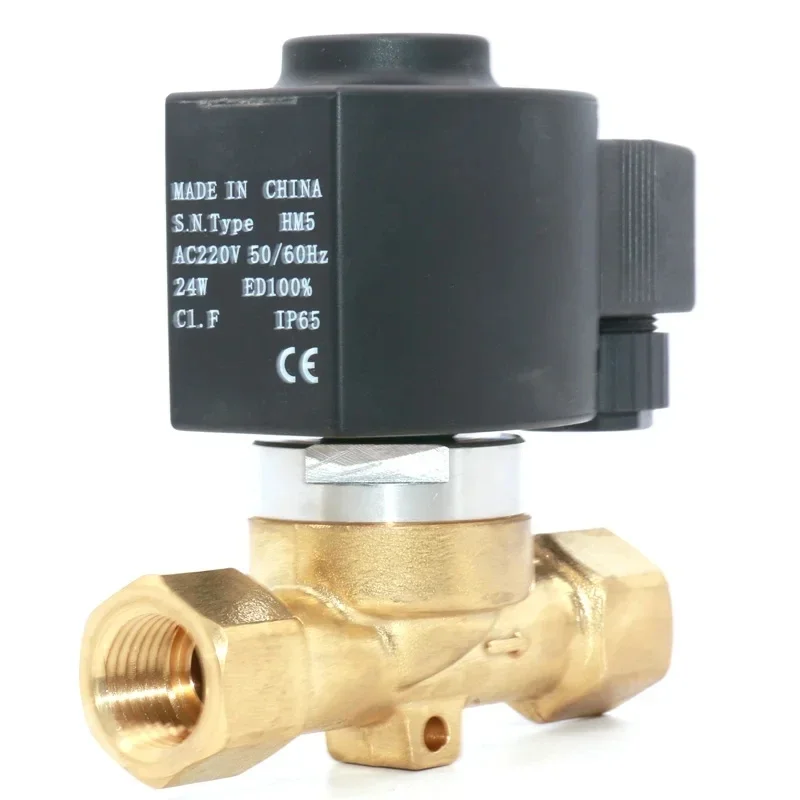 Hongsen 50 bar Stage Gas Column Machine Carbon Dioxide High Pressure Control Valve AC220V NPT 1/2 High Frequency Solenoid